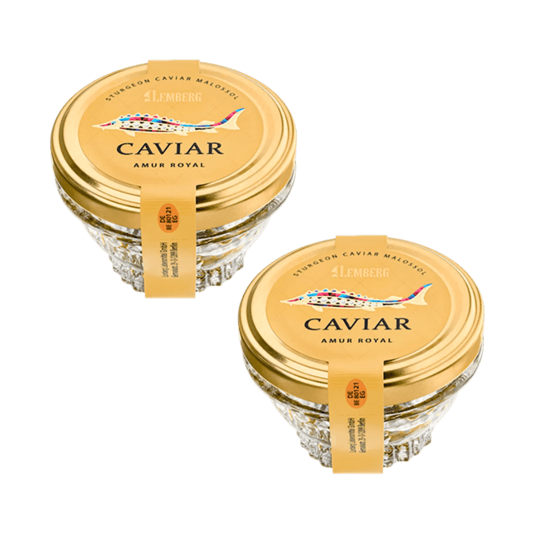 Осетрова ікра AMUR ROYAL, 2 х 50 г