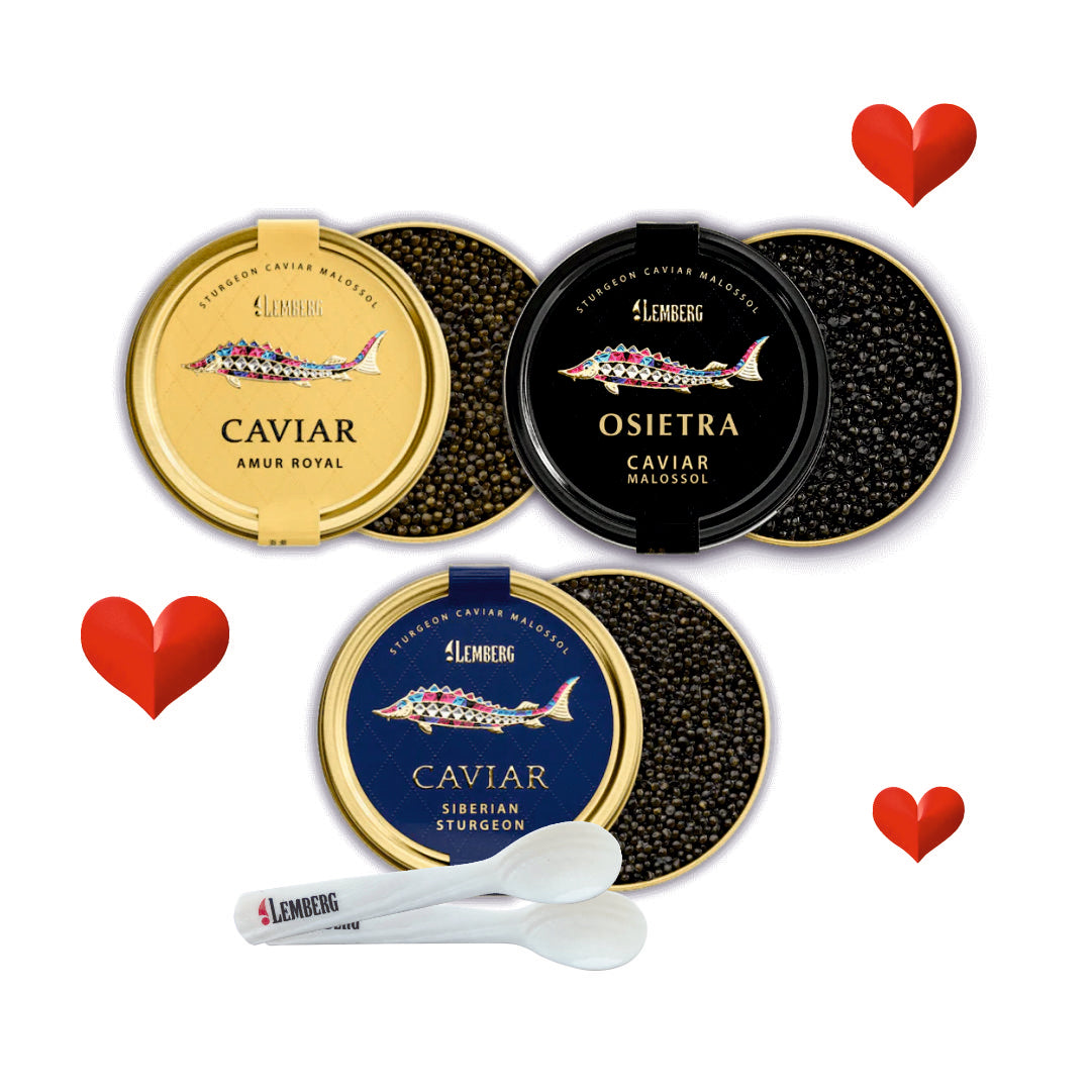 Valentine’s Premium Black Caviar Set