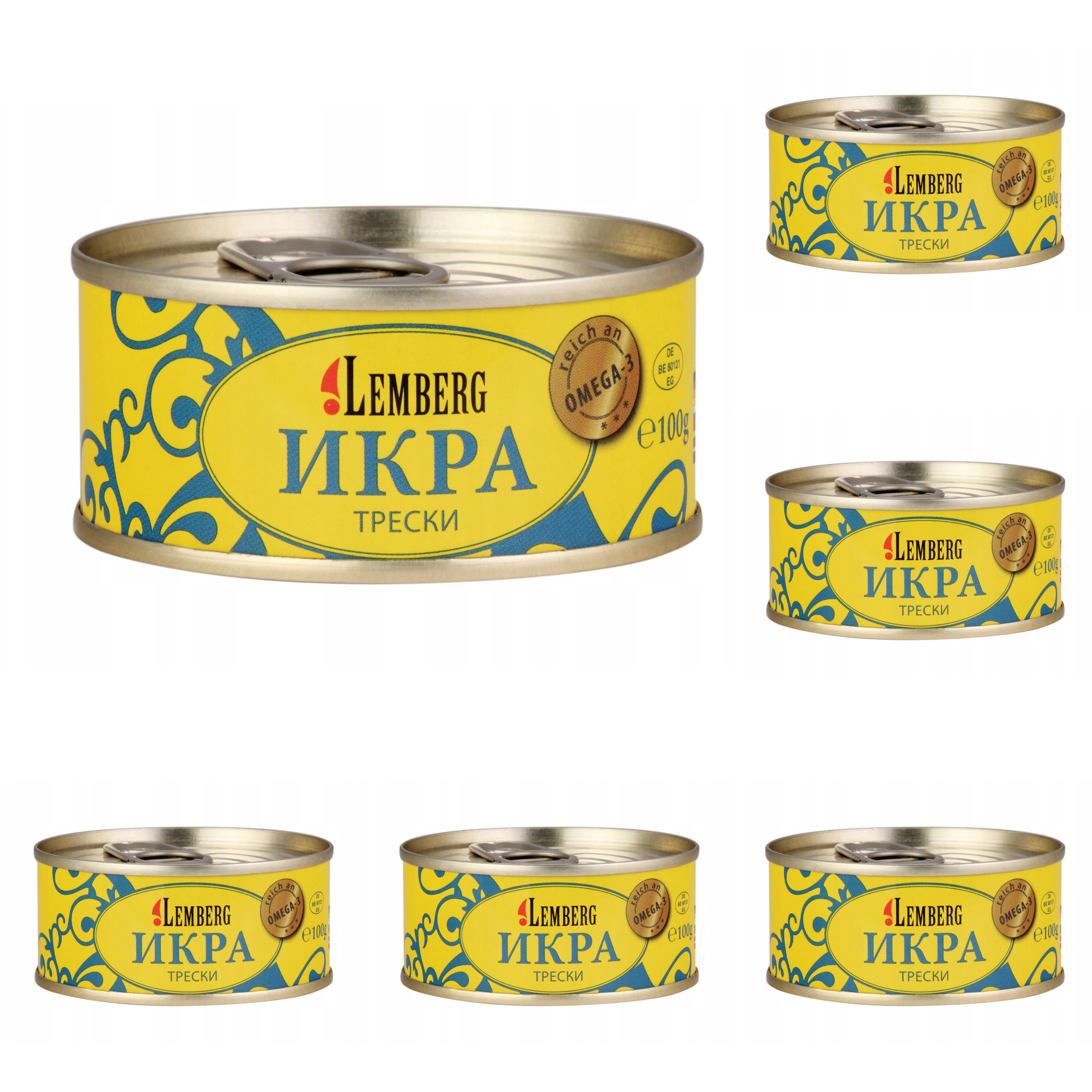 SET 6 x Cod Roe, 100g