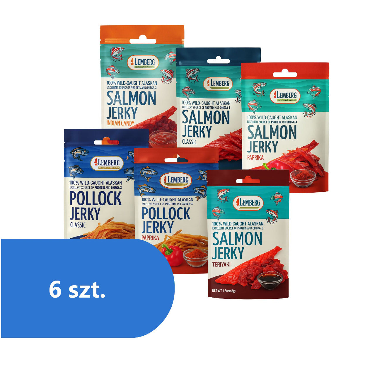 Mix Fish Jerky 6 x 42g