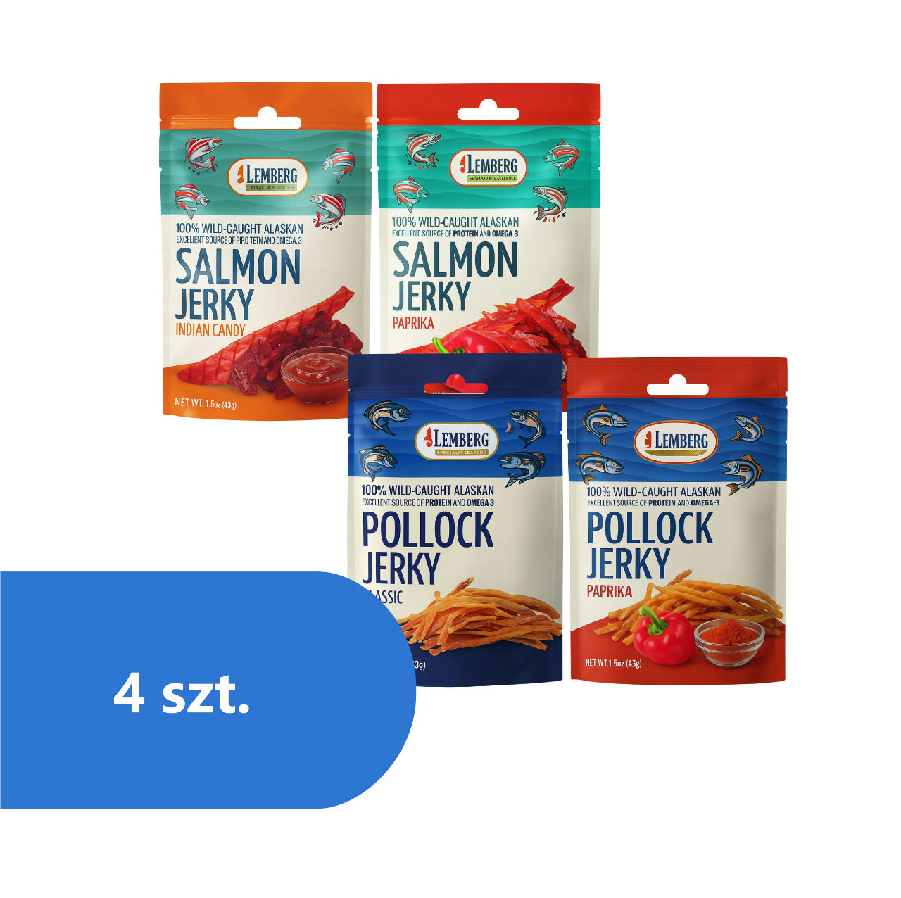 Mix Fish Jerky 4x 42g