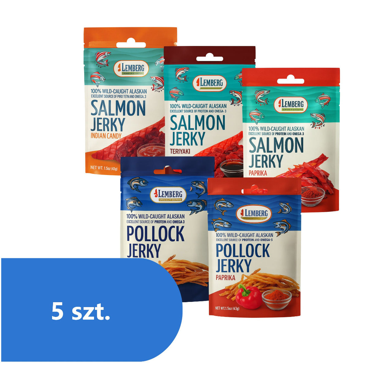 Mix Fish Jerky 5x 42g