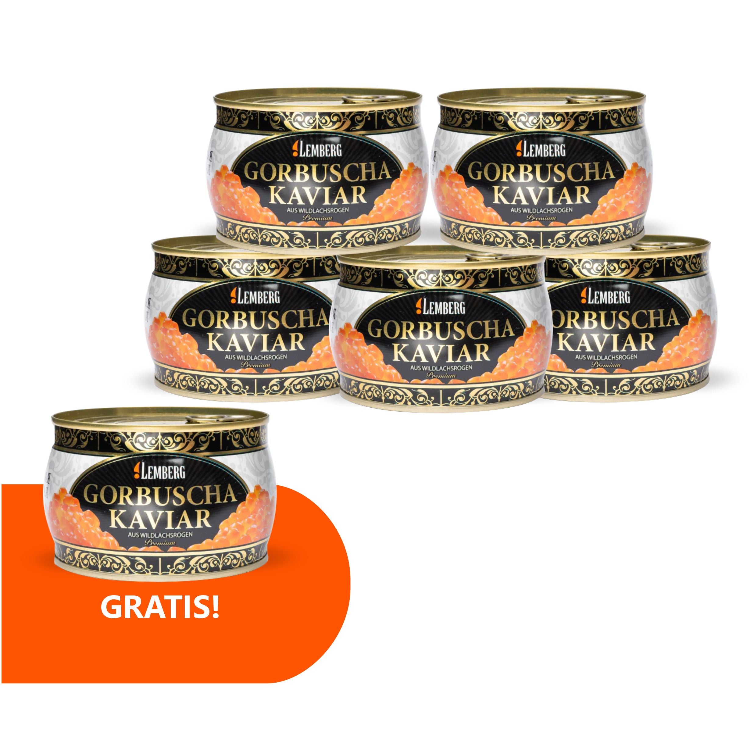 Kawior z ikry łososia gorbusza PREMIUM 400g 5 + 1 Gratis