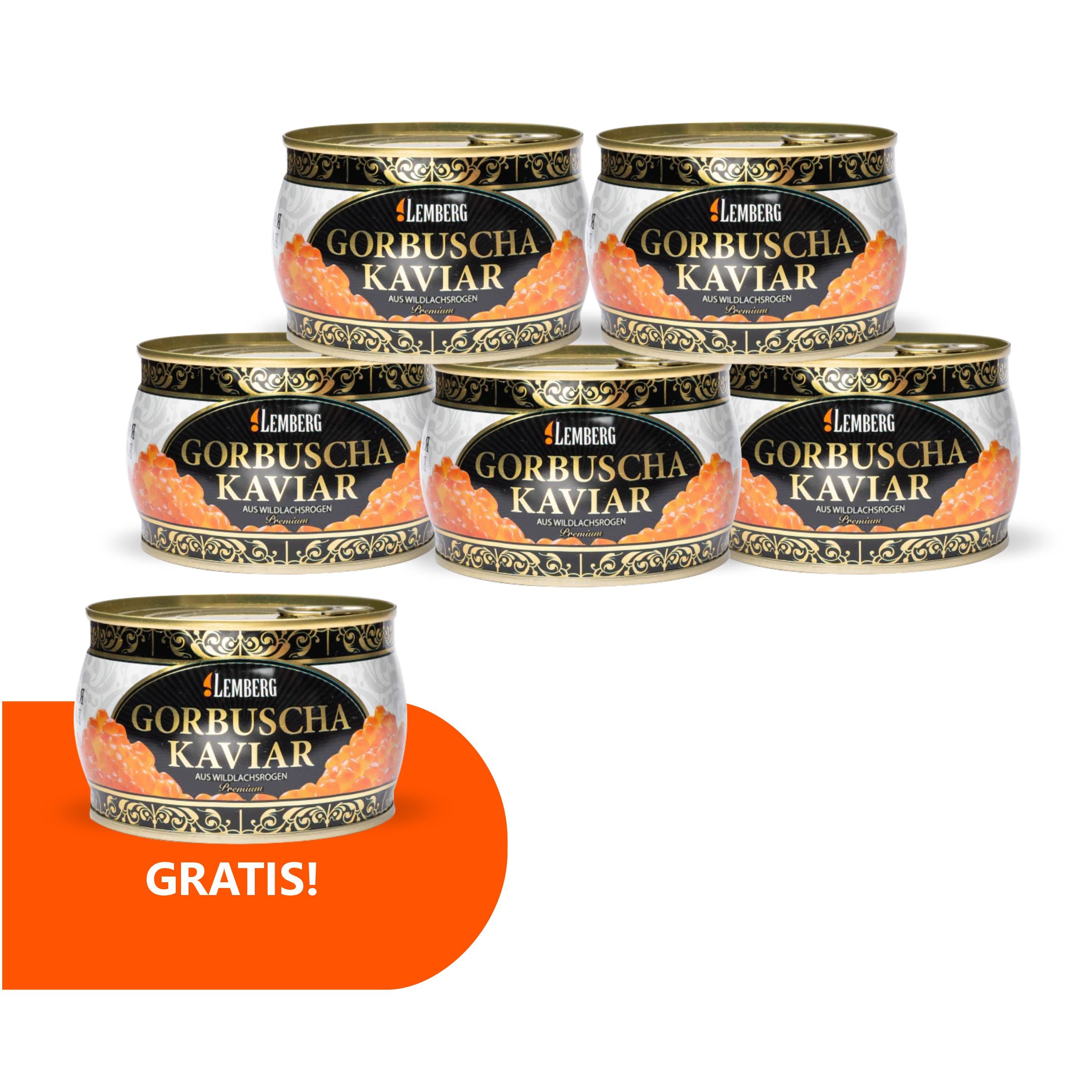Kawior z ikry łososia gorbusza PREMIUM 500g 5 + 1 Gratis