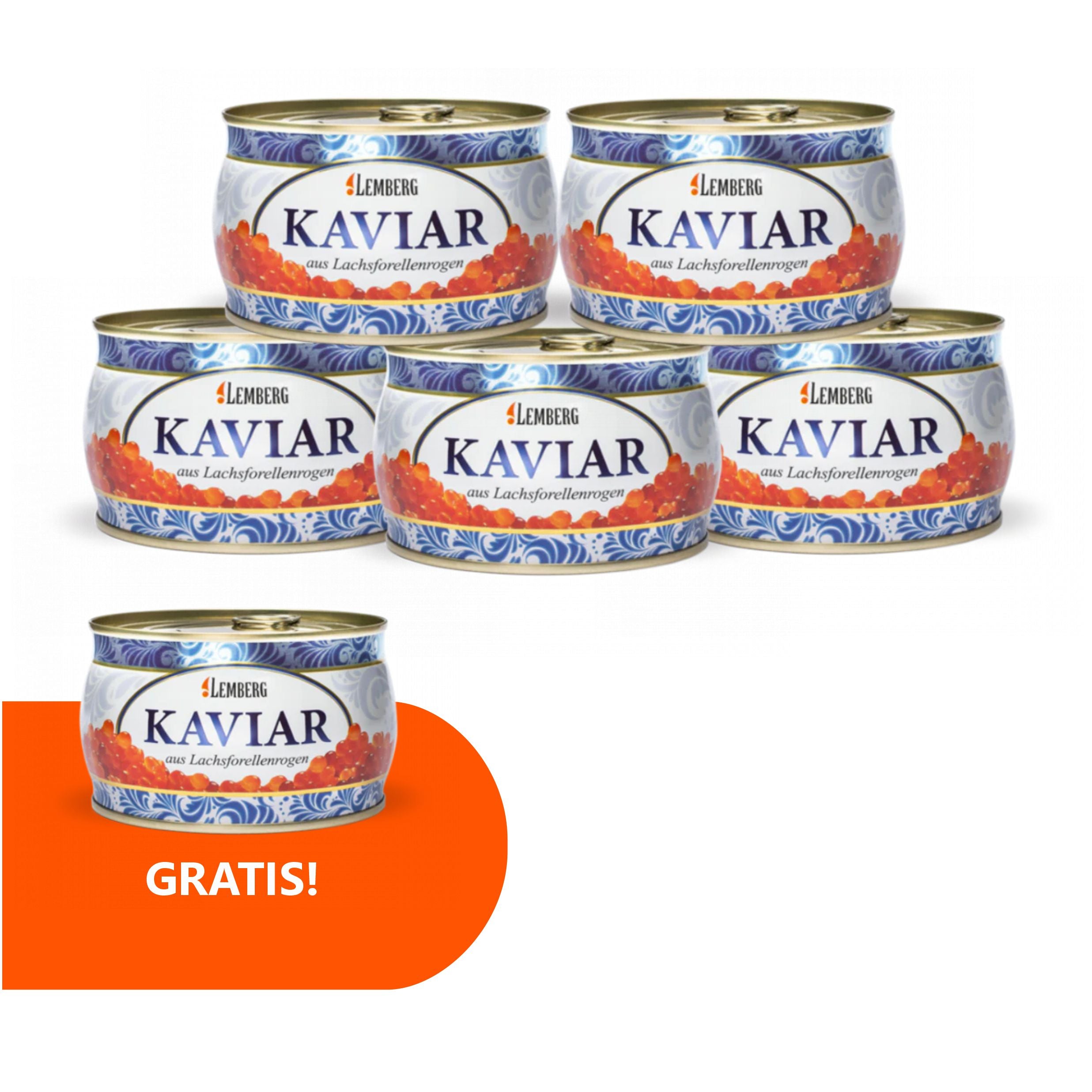 Salmon Trout Caviar 400g 5 + 1 Gratis