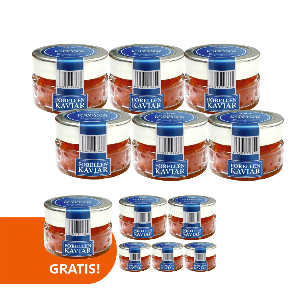 SET Kawior z pstrąga 50g x 6+6szt