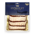 Filet z jesiotra wędzony na gorąco w plastrach ze skórą, 125g