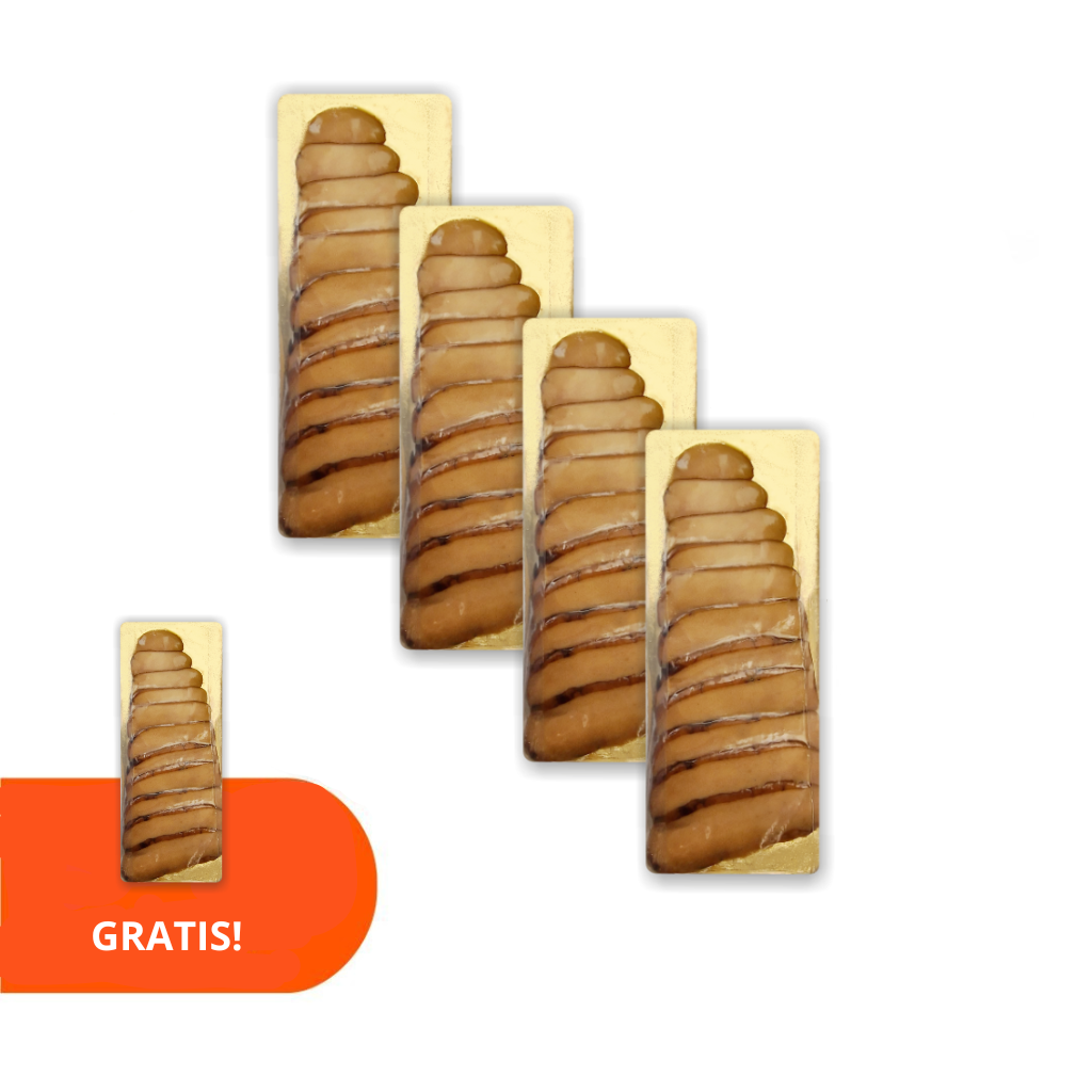 Set 4 + 1 x Hot smoked cod roe, 170g