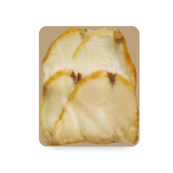 Filet z ryby maślanej, wędzony na zimno w plastrach bez skóry, 125g