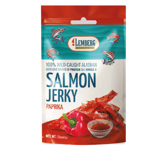 Przekąski rybne z łososia keta z papryką 10 x 42g